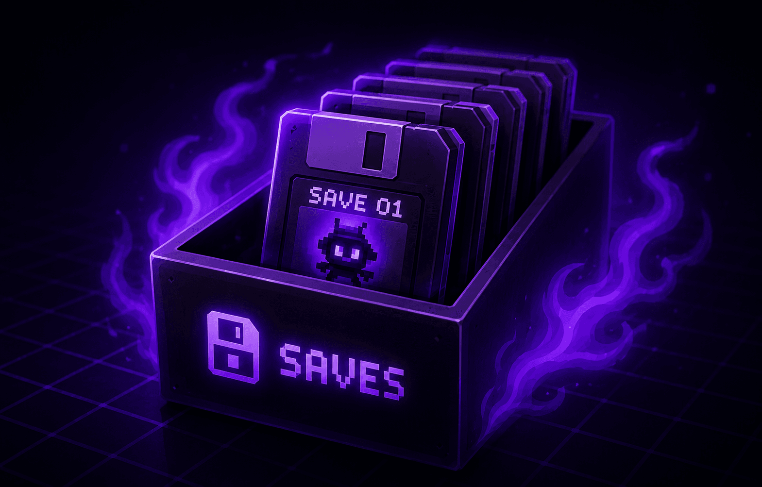 Shadowboy managed save state library artwork with archived saves and visual previews